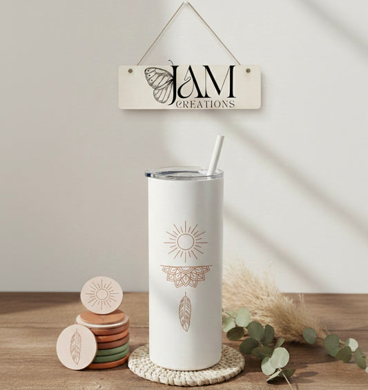 Custom Sublimated Stainless Steel Tumbler 20oz| Double Wall Insulated