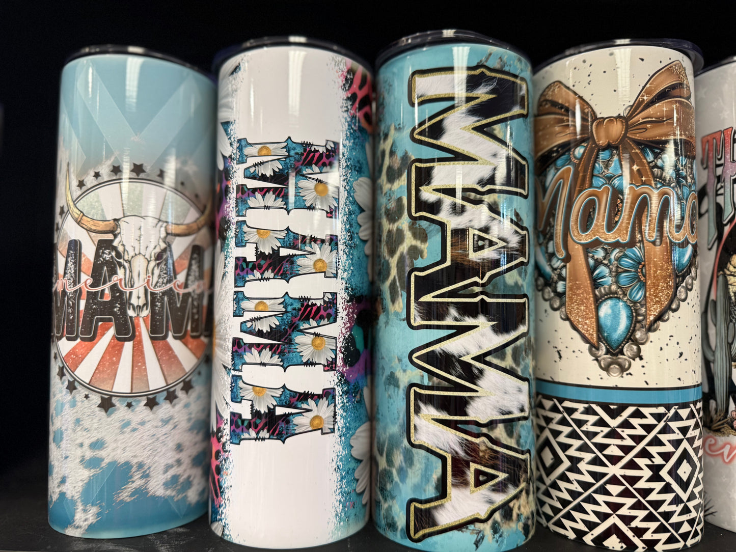 20oz Sublimation Stainless Steel Tumblers MAMA Themed