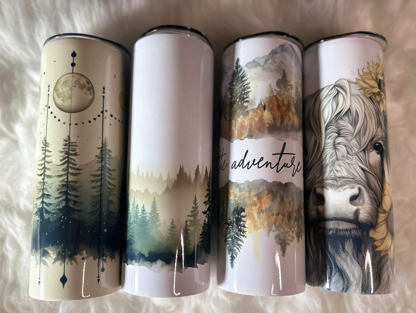 20oz Sublimation Stainless Steel Tumblers PNW Themed