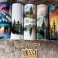20oz Sublimation Stainless Steel Tumblers PNW Themed